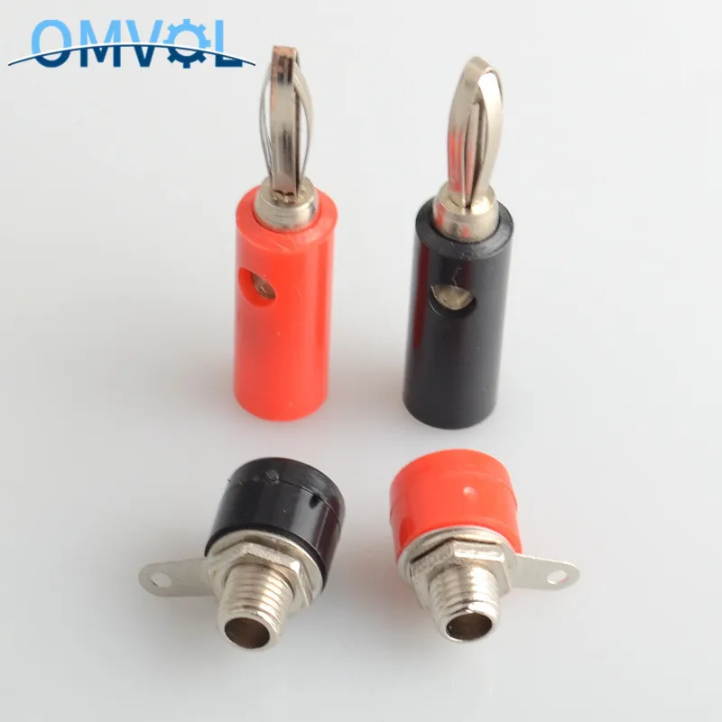 4 шт. мм вилка типа банан + гнездовые разъемы|Соединители| |