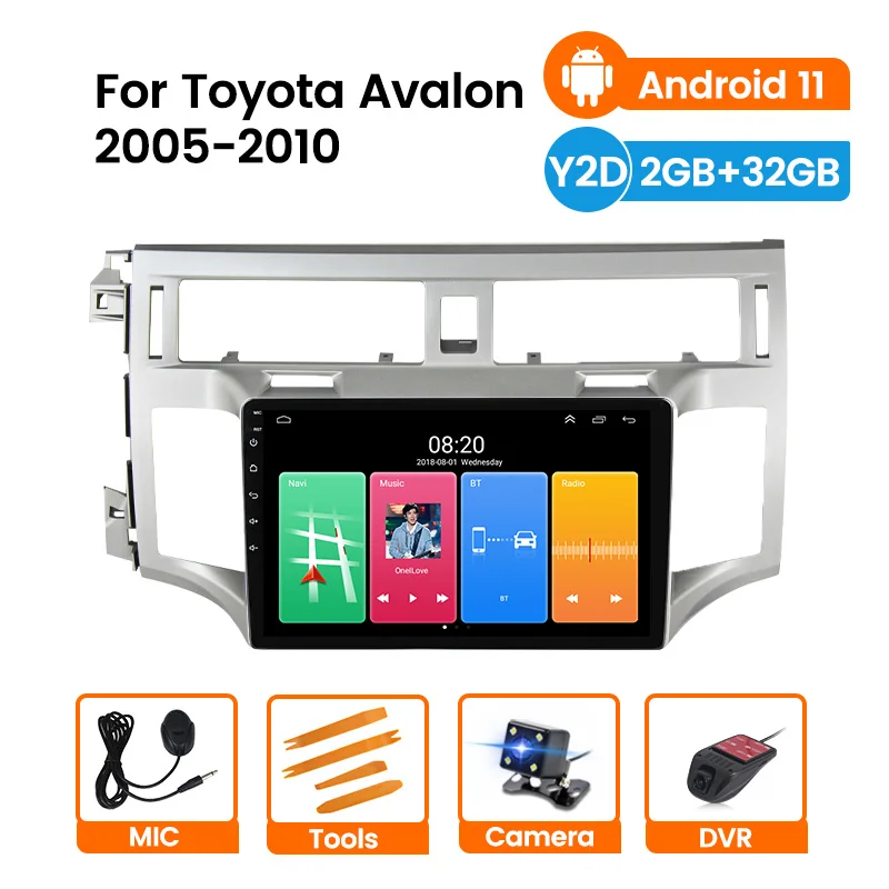 

Android 11 Quad Core Car DVD GPS Navigation Player Deckless Car Stereo For Toyota Avalon 2006 -2011 Radio Headunit WIFI SWC