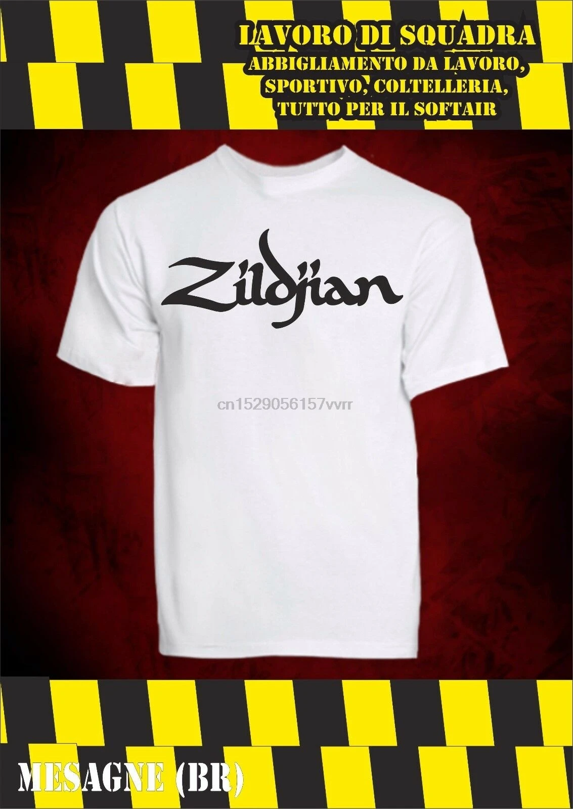 Футболка ZILDJIAN с музыкой мужская женская детская унисекс | Мужская одежда