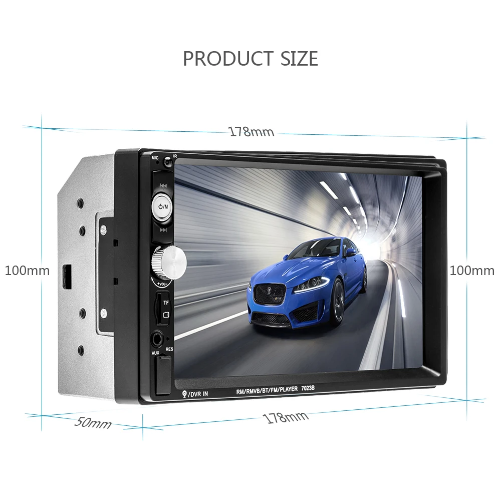 Автомагнитола AMPrime 2din 7 '' MP5 сенсорный экран Bluetooth автомобильный