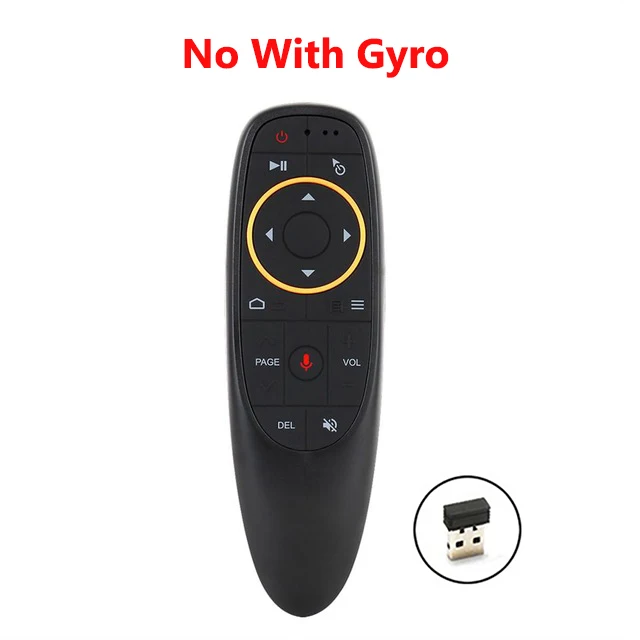 No Gyro Function G10 умный голосовой пульт дистанционного управления 2,4G RF гироскоп Беспроводная воздушная мышь с микрофоном для X96 мини H96 MAX A95X 6K Android tv Box - Цвет: No Gyro Function