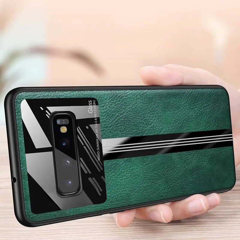 

For Samsung S10 S20 Plus Ultra Case Note 10 20 Plus Leather Case For Samsung Galaxy A50 A70 A51 A71 A31 Plexiglass Cover