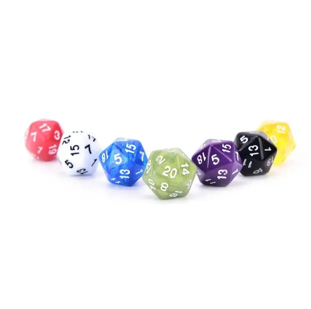 10 шт./лот Подземелья и Драконы D& D кубики настольные игры 20 сторонние кости 20 Лицо игра DND D20 кости GYH