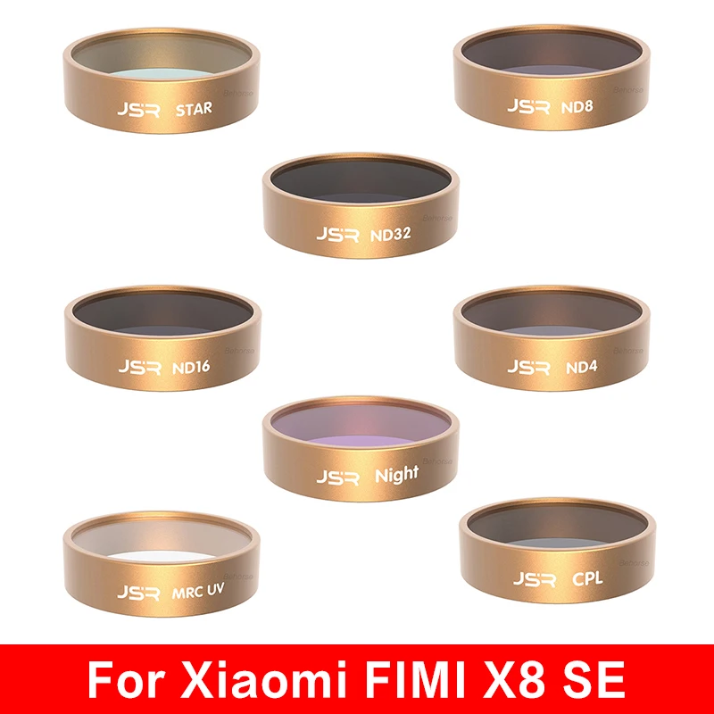 FIMI X8 SE фильтров UV/CPL/ND4/8/16/32 Фильтр звездного неба для детей 3, 4, 5, 8 в 1 комплект объектив для беспилотника Набор фильтров для FIMI X8 SE HD Камера