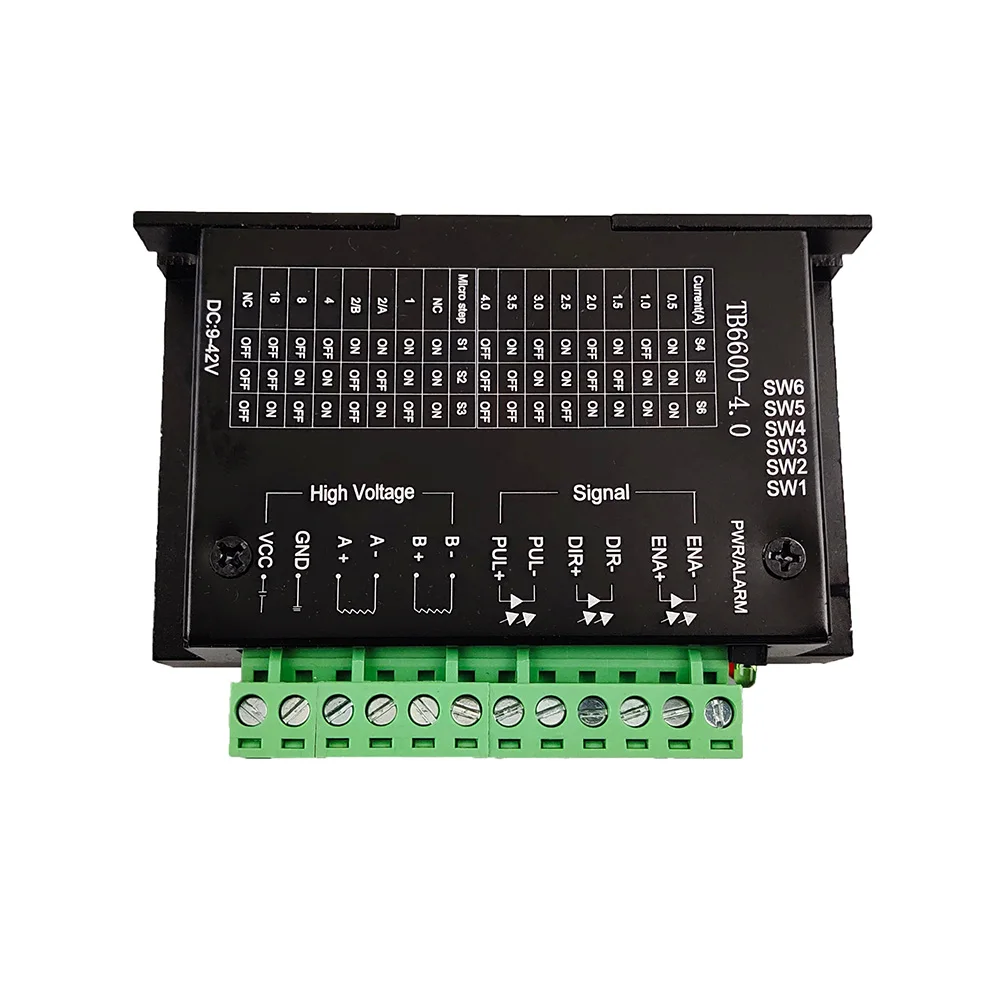 Драйвер шагового двигателя TB6600, обновленный драйвер Nema 23 Nema17 4A, для двигателя NEMA23, контроллер маршрутизатора с ЧПУ для 3D-принтера