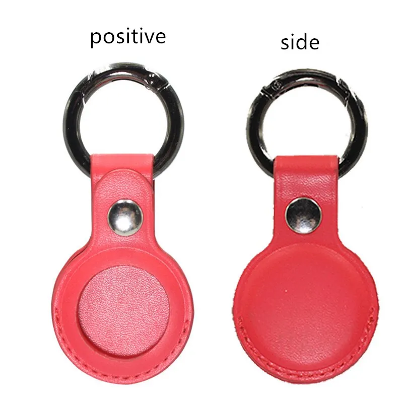

Anti-scratch Leather Case For Apple Airtags Protective cover For Apple Locator Tracker Anti-lost Device Keychain Protect Shell