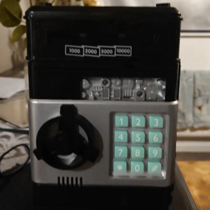 Электронная Копилка-Банкомат с паролем коробка для денег монет сохранения