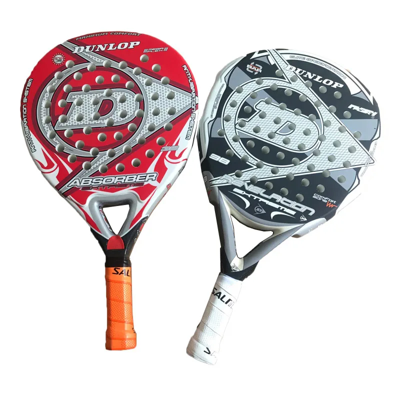 

Ракетки для тенниса Dunlop, ракетки для пляжа из углеродного волокна, ракетка для тенниса, мяч Overgrip EVA Face, женские и мужские ракетки для крикета ...