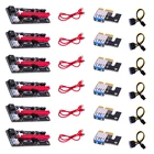 6 шт. новые VER009 USB 3,0 PCI-E VER 009S Экспресс 1X 4x 8x 16x удлинитель адаптер SATA 15pin до 6 pin Мощность кабель