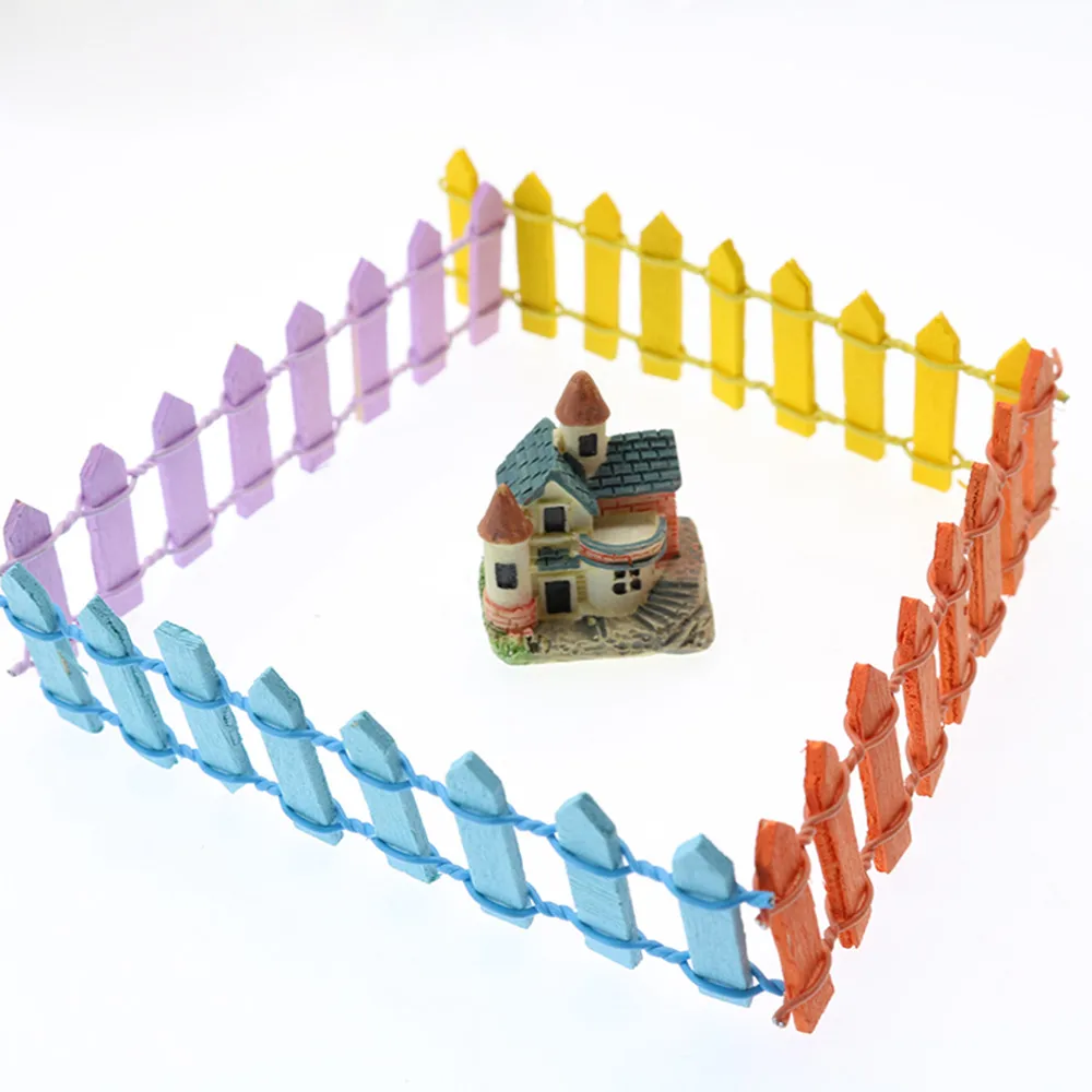 Деревянный забор палисад Фея Мини DIY ремесло микро Ландшафтный дом орнамент