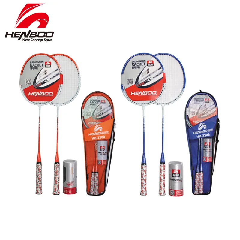 HENBOO Badminton Racket Set Family Double Professional Titanium Alloy Lightest Durable Standard 2308 | Спорт и развлечения