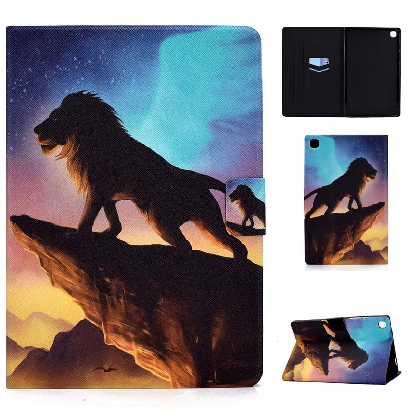 for Samsung Tab A7 T500 2020 Voltage PU Leather Fashion Pattern Funda pare Cover Galaxy A 7 T505 Tablet PC E-Book Case | Компьютеры и