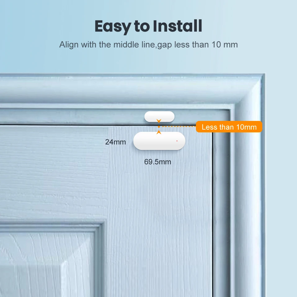 Датчик дверей AVATTO Tuya Zigbee умный датчик открытия/закрытия окон для умного дома