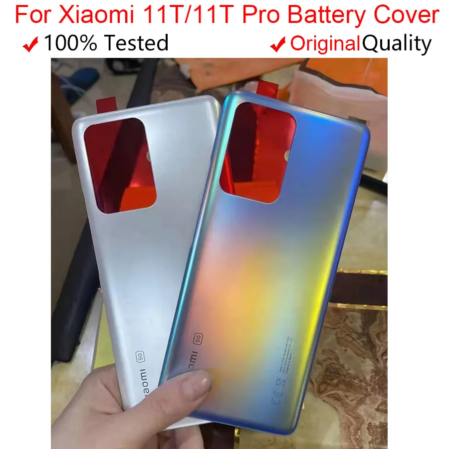 Оригинальная задняя крышка для Xiaomi 11T Pro Mi11T стеклянная аккумулятора 6 67 дюйма 11t pro