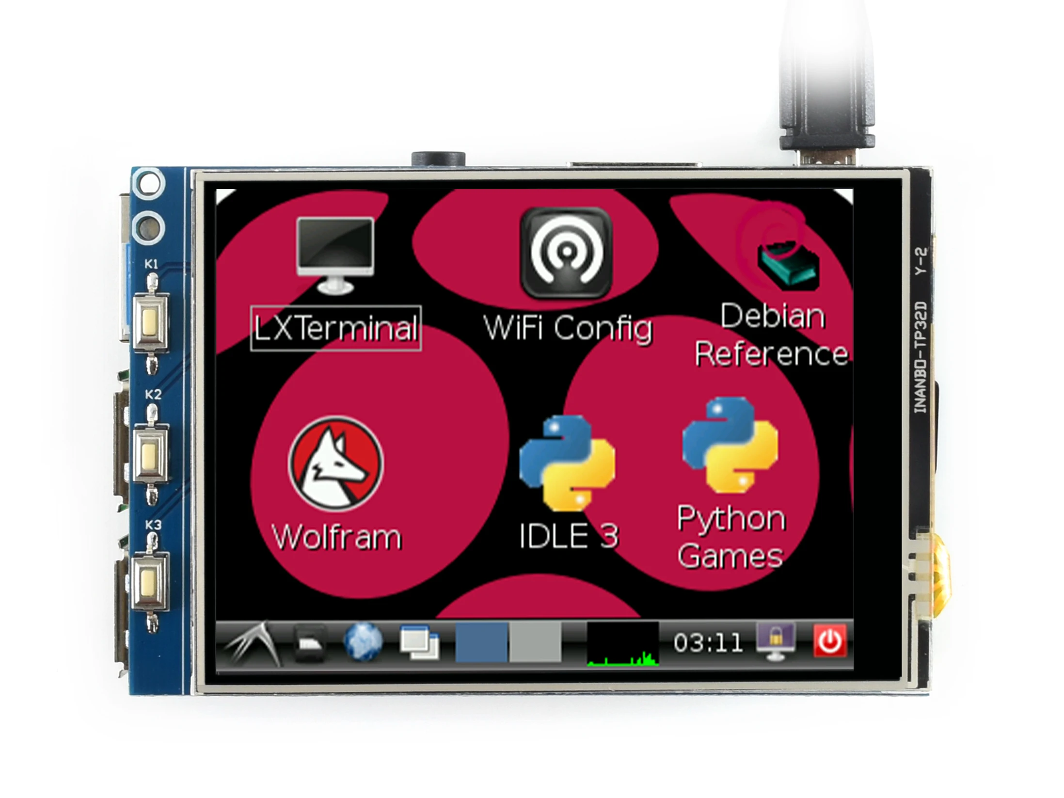 3 шт./лот 2 5 дюймовый RPi LCD (B) модуль жк дисплея Raspberry Pi дюйма 2*320 TFT резистивный