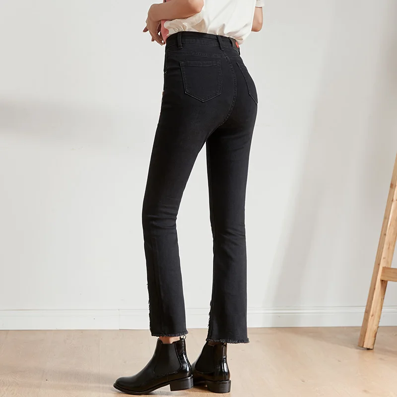 Женские классические джинсы LEIJIJEANS, узкие джинсы с лентой на поясе, новая модель большого размера для отдыха