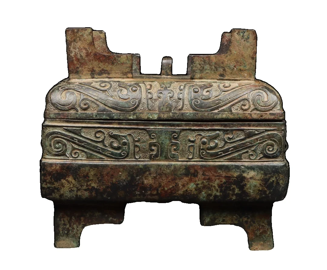 

Laojunlu Западная Чжоу стандартная коробка из празеодима, Античная бронзовая коллекция шедевров, традиционная китайская коллекция