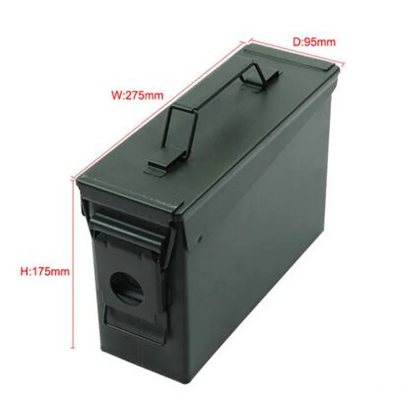 Высококачественная стальная коробка для хранения в стиле милитари жестянка с