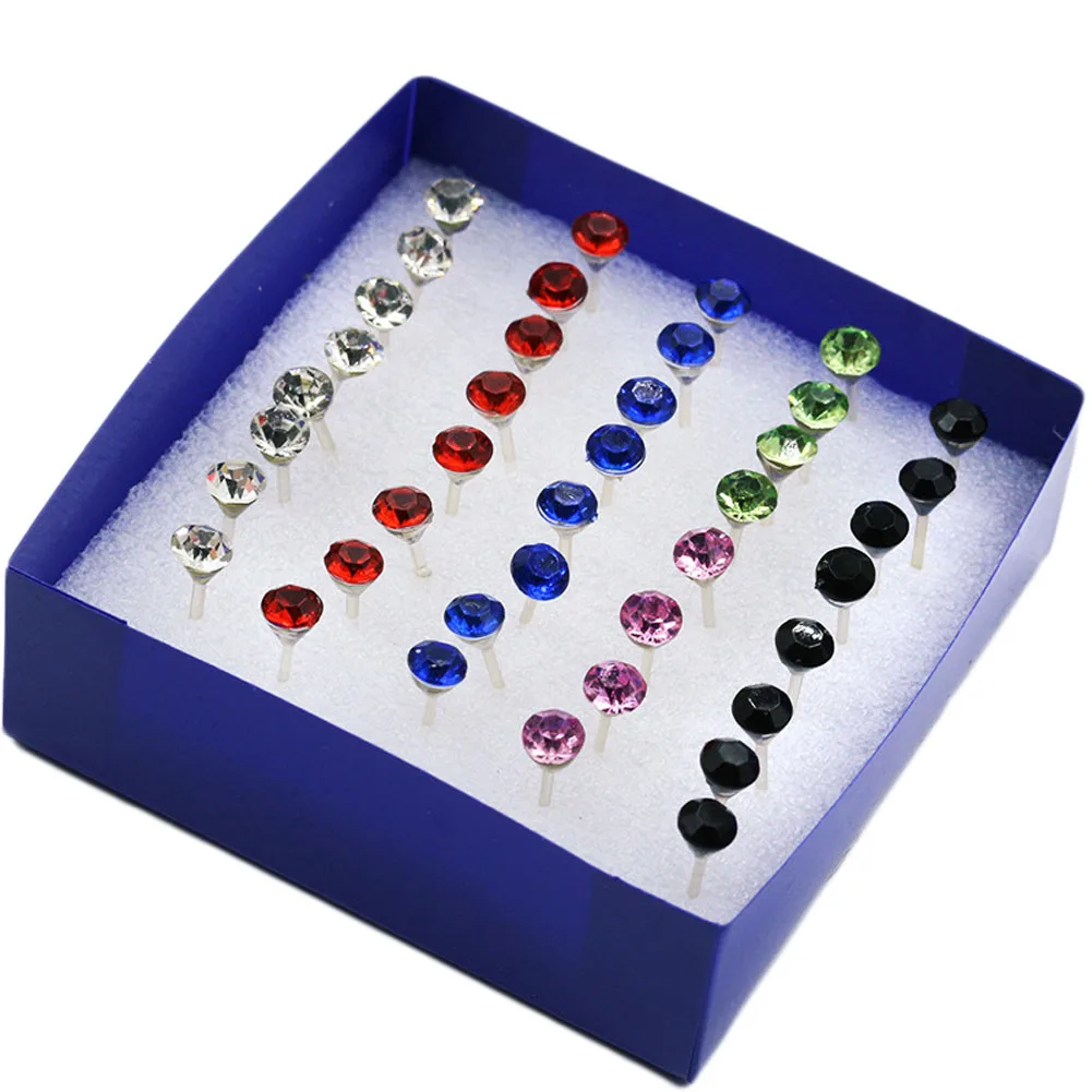 Серьги гвоздики в классическом стиле 40 шт./компл.|Серьги-гвоздики| |