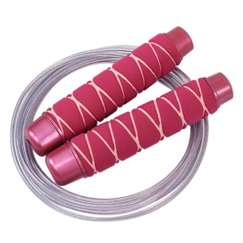 

Регулируемая Скакалка без спутывания скоростной кабель для прыжков с шариковыми подшипниками Тренажерный Зал Фитнес упражнения стальная ...