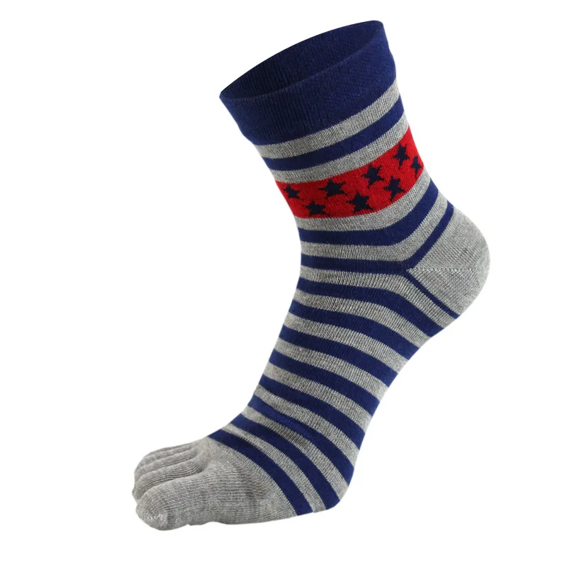 Мужские носки с 5 носками Нескользящие силиконовые спортивные для фитнеса пятью