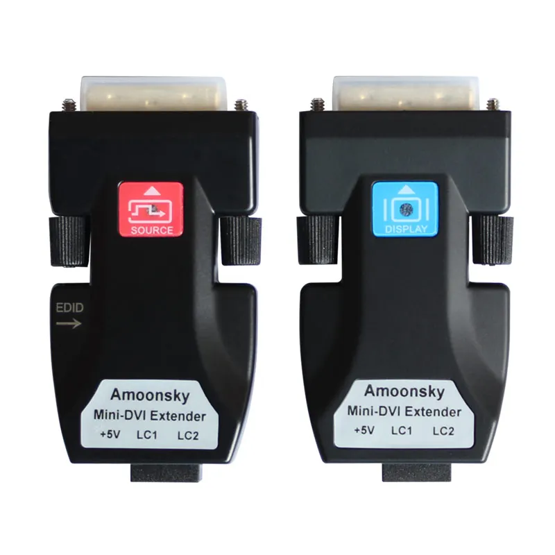 Мини dvi оптический волоконный передатчик и приемник Поддержка LC кабель