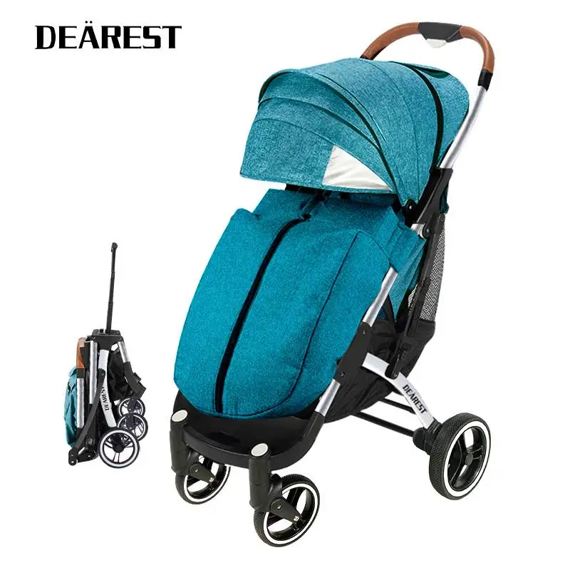 

DEAREST Pro 2021 New Children's Baby Stroller Two-Way Umbrella Car Super Lightweight Reclining Foldable Portable