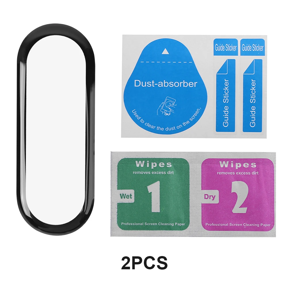 

2Pcs Protective Film 3D Composite for Xiaomi Mi Band 6 Hydrogel Cover Tempered Film Full Screen ProtectIve Cover