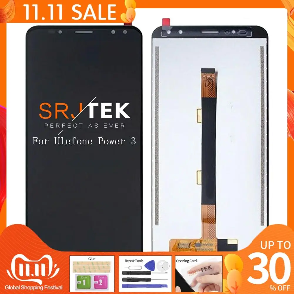 

Original For Ulefone Power 3 LCD Display Touch Screen Digitizer Assembly Replacement Parts 2160*1080P For Ulefone Power 3S 3 LCD