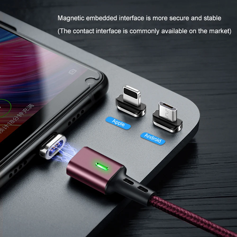 USB кабель для зарядки 3 в 1 Магнитный передачи данных Iphone Android Type C зарядка и