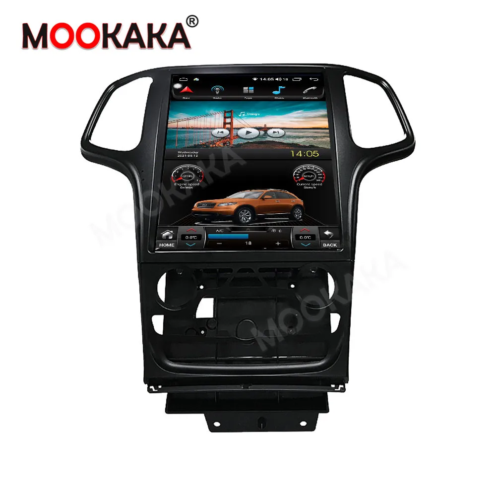 Android 11 6 + 128G Tesla для Jeep Grand Cheroke автомобильное радио DVD плеер мультимедийный PX6 GPS