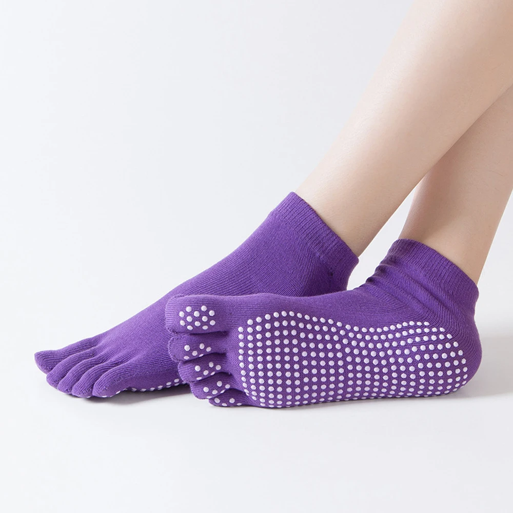 

Woman Socks Printed Socks Yoga Socks Sub-finger Ankle Non-slip Socks Sports Protection Indoor Fitness Compression Socks