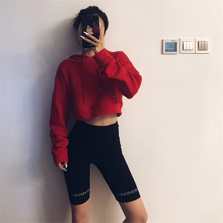 

2019 Summer biker Letter print High waist shorts women sexy short black elastic waist skinny fitness casual Hip Hop