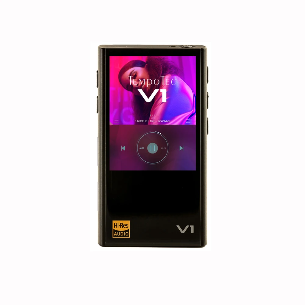black TempoTec V1 Hifi цифровой mp3-плеер без аналога и поддерживает Bluetooth LDAC IN& OUT для USB DAC& amp; усилитель - Цвет: black