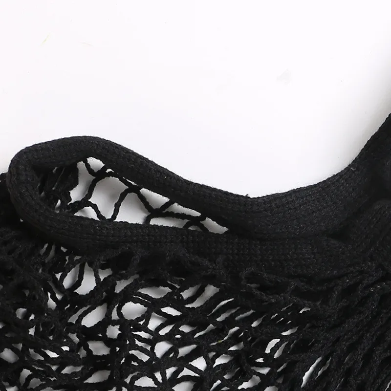 S/L Модная хлопковая Сетчатая Сумка Портативная сумка для супермаркета овощей