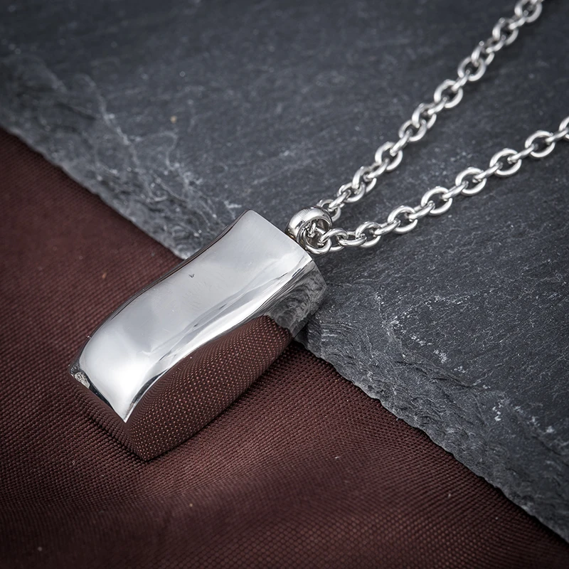 Ожерелье из нержавеющей стали с кристаллами памятное ожерелье урной и золом для