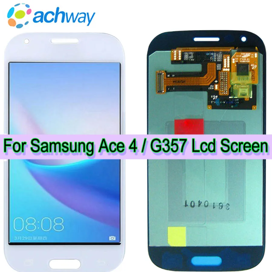 

Tested Work AMOLED LCD For Samsung Ace 4 LCD Display Touch Screen Digitizer Assembly For Samsung Ace4 LCD G357FZ G357 Display