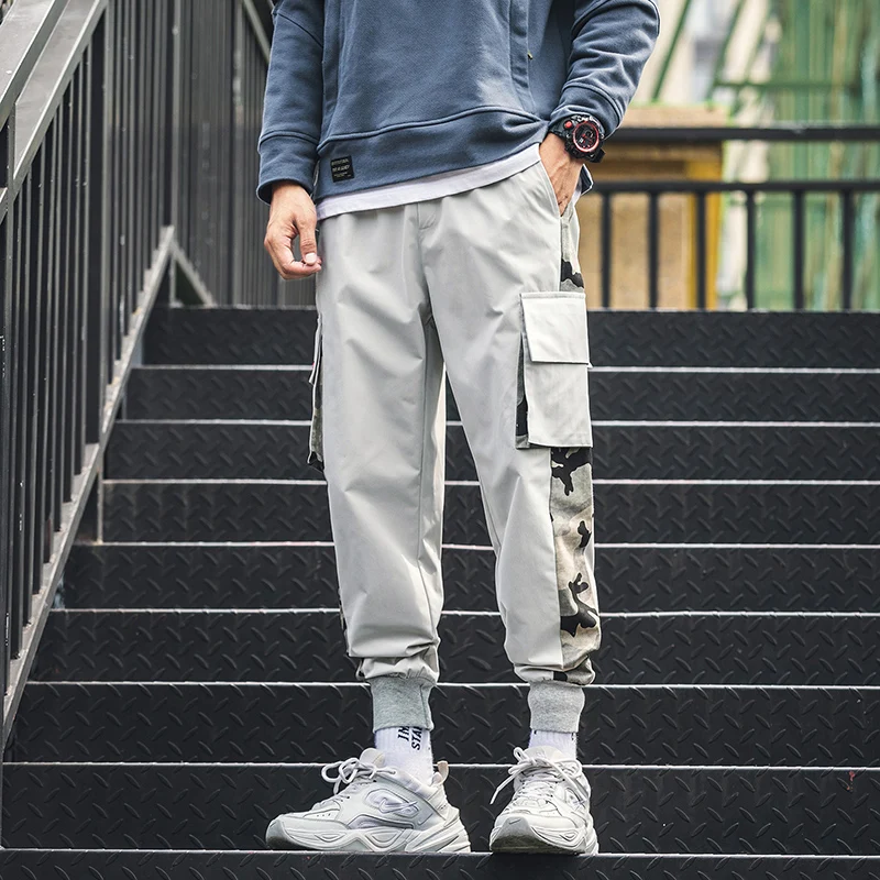 Штаны для бега Мужская хип-хоп мода повседневные мужские штаны уличная одежда
