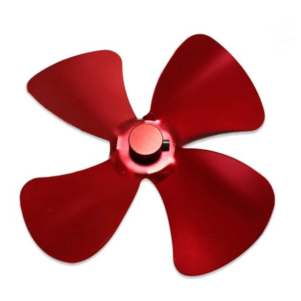 

All-match Practical Fireplace Accessories Aluminum Alloy Fan Blades 4-blade Fireplace Universal Fan Blades