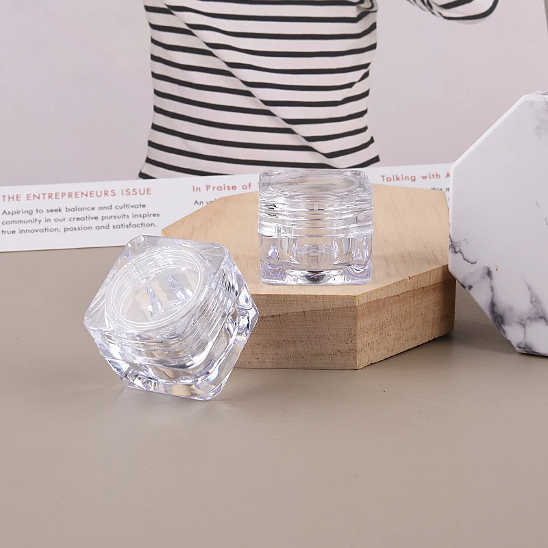 1 шт./лот 5g DIY пустые прозрачные акриловые тени для век Крем лица банка