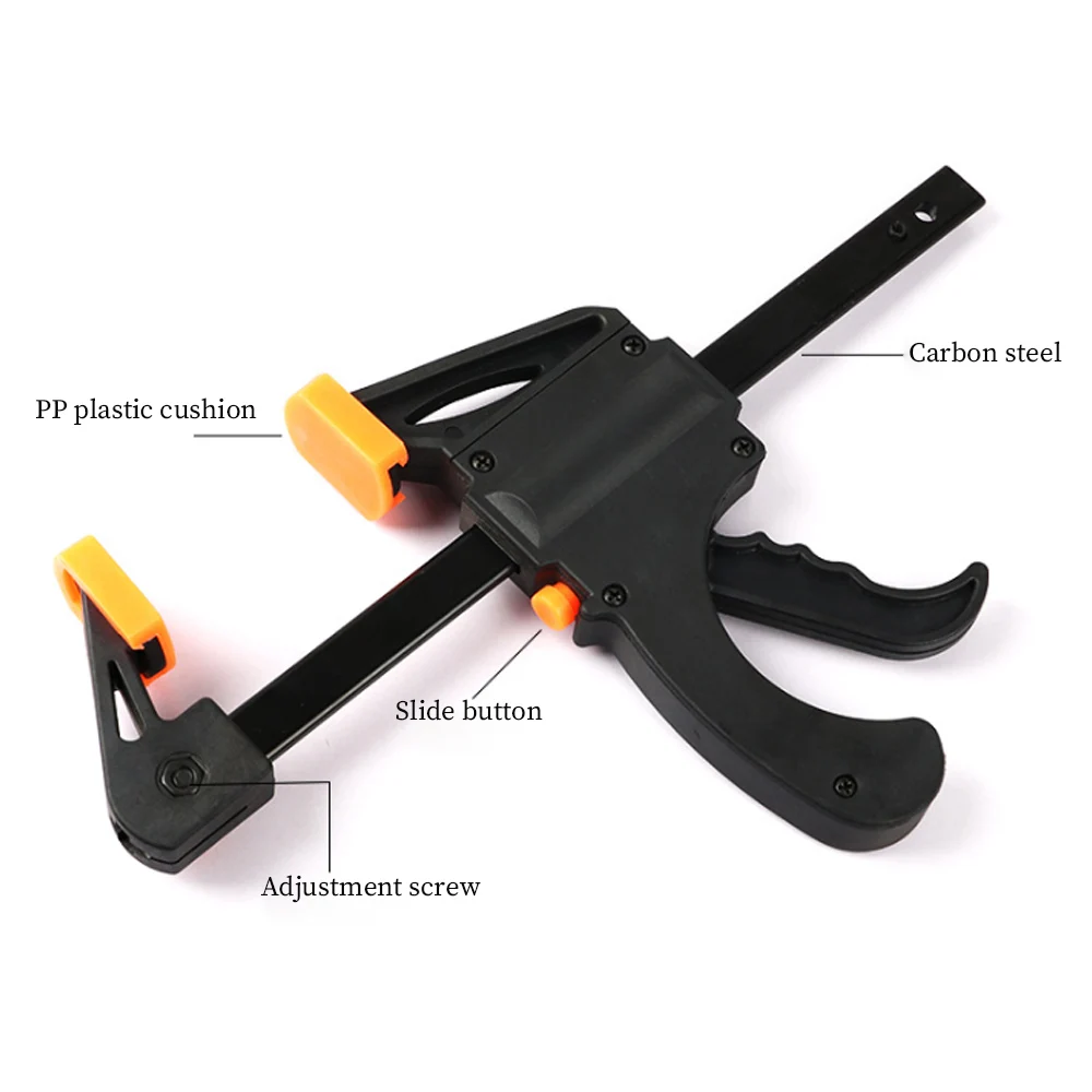 Woodworking Bar F Clamp Clip Kit Quick Ratchet Release Speed Squeeze Wood Working Work Spreader Gadget Hand Tools | Инструменты