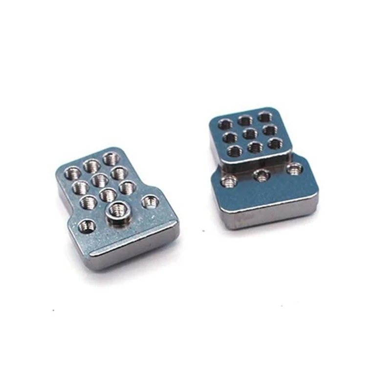 

2 Set Metal Pull Rod Tie Rod Pull Rod Base Shock Absorber for WPL B14 B24 C14 C24 C34 1/16 RC Car Parts,Blue & Grey