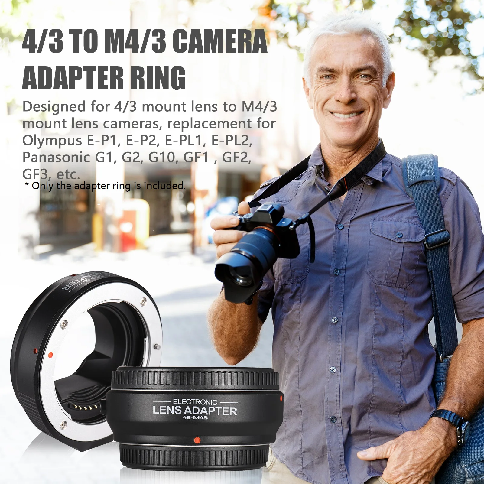 FOTGA OEM4/3(AF) 4/3 к M4/3 кольцо-адаптер для камеры с автофокусом Крепление объектива Olympus