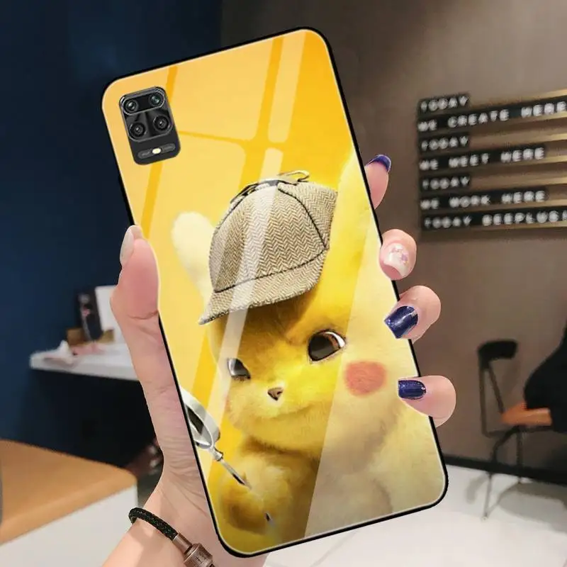 

Phone Case For Redmi 4X 5 5plus 6 6A Note 4 5 6 6pro 7 Xiaomi 6 8se MIX2S Note 3 Tempered Glass Cartoon Cute P-Pikachun