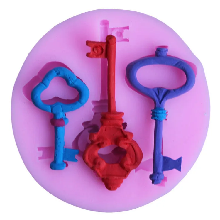 

Key DIY Sugar Cake Baking Tool Liquid Silica Gel Mold G049