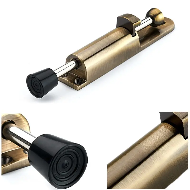 

Foot Operated Lever Door Stops Holder Adjustable Kickdown Buffer Fittings Hardware Tools Household