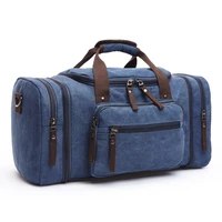 retro canvas travel duffle bag men travel bags hand luggage bag shoulder diagonal bag weekend bags dropshipping