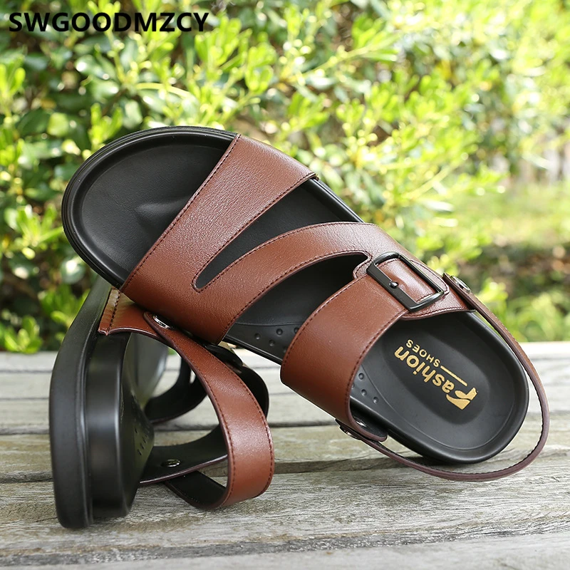 

Genuine Leather Sandal For Men Outdoor Sandals Summer Shoes Men Designer Shoes Men Sandalias Hombre Zandalias Verano Hombre
