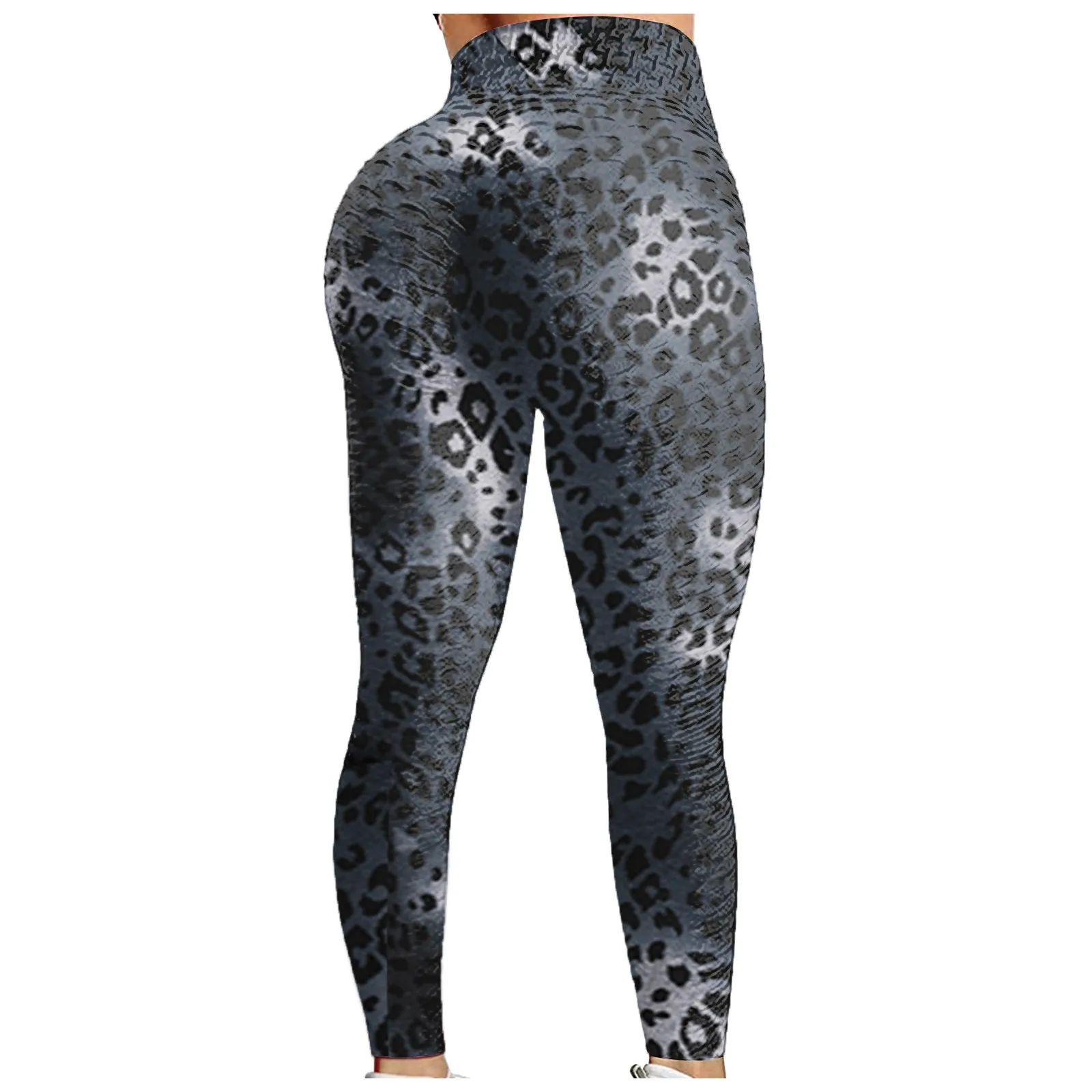 

Ladies jacquard printed bubble hip sports fitness running high waist yoga pants sexy printed high waist sports pants trousers