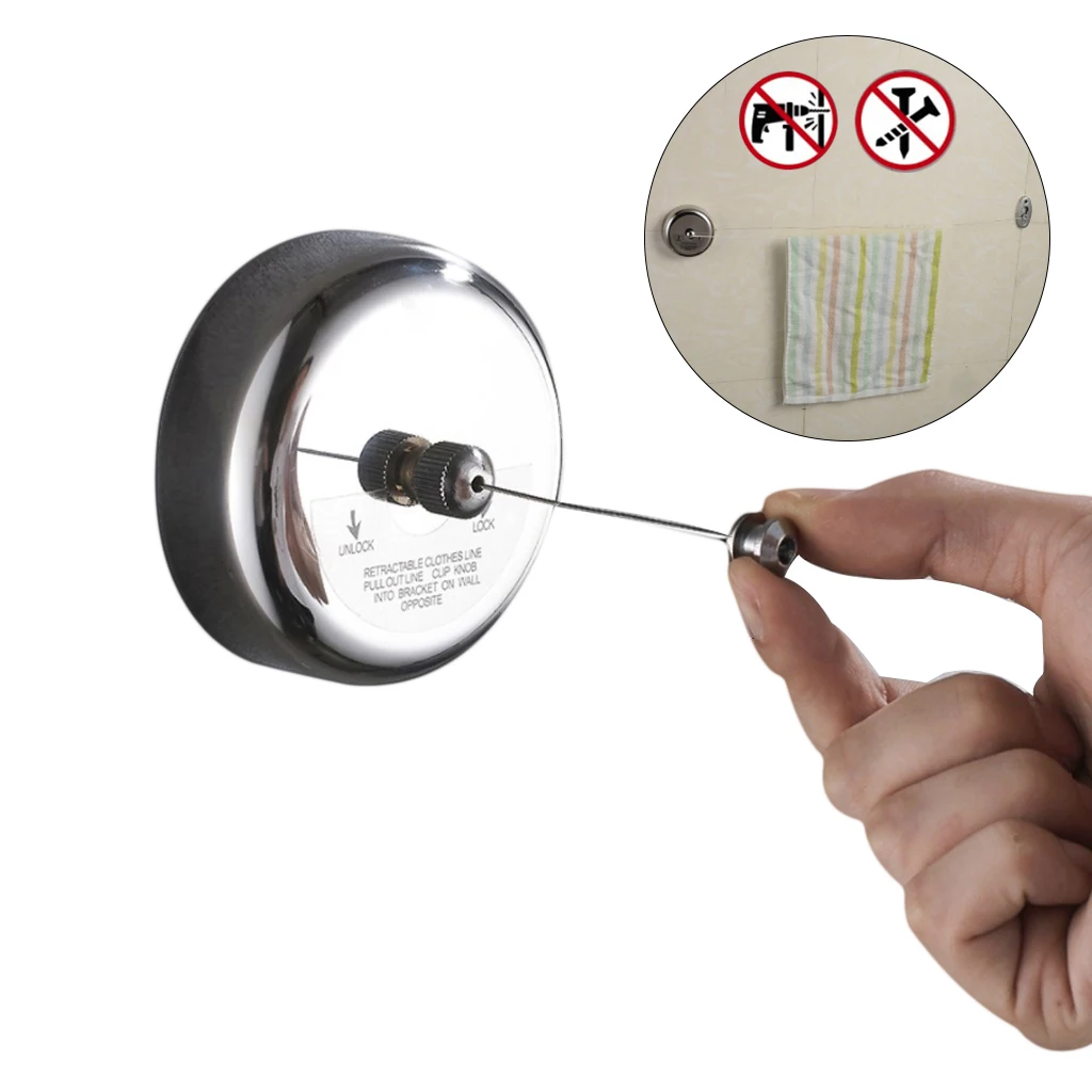 Выдвижная бельевая сушилка из нержавеющей стали для дома и улицы настенная